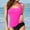 Hot Pink, variant on BONIXOOM Women Conservative Print Strappy Back Set Two Piece Swimsuits Swimdress