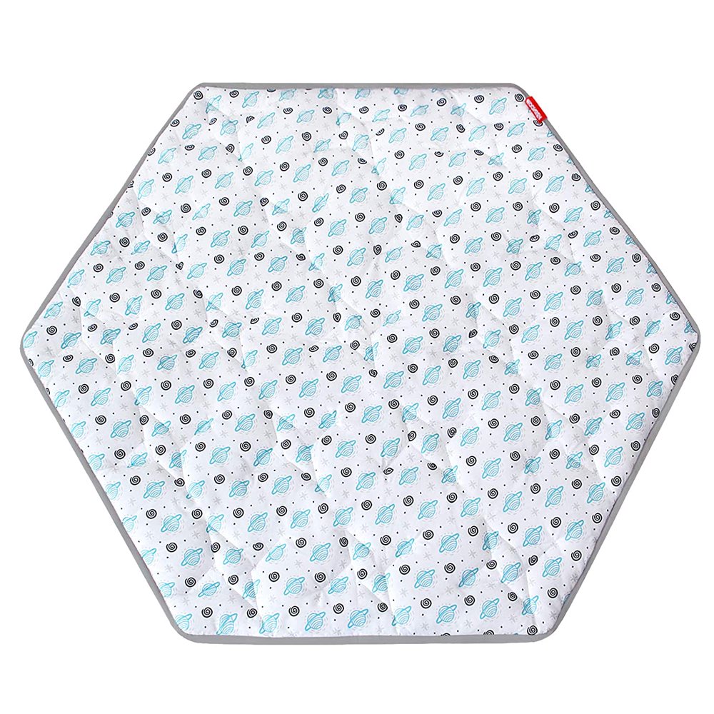 Hexagon Playpen Mat, Baby Playmat Kids Tent Mat Hexagon Rug Mat