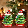 thumbnail image 3 of Georgia Bulldogs 2-Pack 4" Ceramic LED Christmas Tree Set, 3 of 3