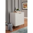 thumbnail image 2 of Origins by Alpine White Pearl Wood Bar Cabinet in White, 2 of 6