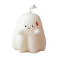 thumbnail image 2 of KITTEHIGM Halloween Ghost Scented Soy Wax Candle White Spooky Decor, Perfect for Party Table Centerpiece Thanksgiving Fall, 2 of 6