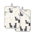 thumbnail image 7 of Yayeee Pot Holders Kitchen Heat Resistant with Pocket 7"x9.8" Cotton Oven Cooking Hot Pads, Black Cute Cats, 7 of 7