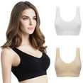 thumbnail image 4 of JANGSLNG Fashion Women Sexy Single Layer Seamless Bra Wireless Sports Yoga Shapewear, 4 of 8