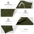 thumbnail image 7 of Gytharion Men's Cargo Sweatpants Loose Comfy Cinch Bottom Joggers Trendy Vintage Stripe Print Multi-Pocket Work Pants Lightweight Casual Drawstring Elastic Waist Hiking Pants for Men, 7 of 7