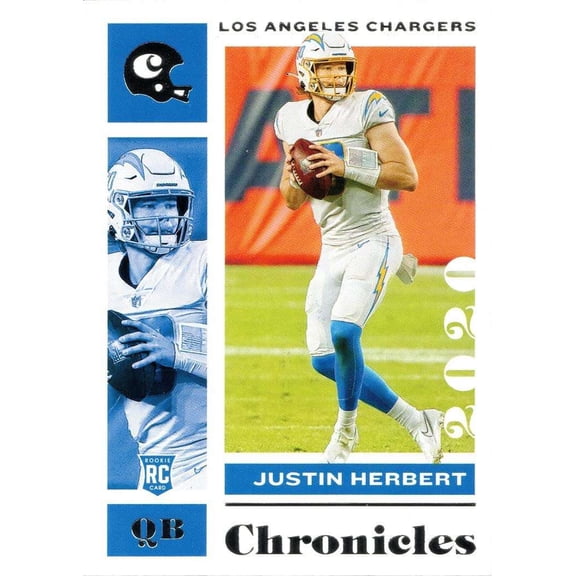 NFL 2020 Panini Chronicles Football    Justin Herbert Single Sports Card (Rookie Card) #53