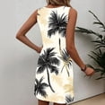thumbnail image 7 of Blmnix Bodycon Dresses for Women 2026 Beach Dress Hawaiian Dresses Dress Crew Neck Sleeveless Mini Wrinkle-Resistant Summer Dresses Casual,S, 7 of 7