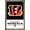 Bronze Framed Version, variant on NFL Cincinnati Bengals - Logo 21 Wall Poster, 22.375" x 34", Framed