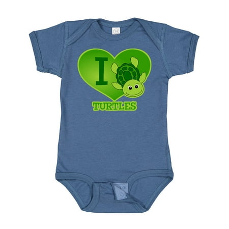 

Inktastic I Love Turtles Gift Baby Boy or Baby Girl Bodysuit