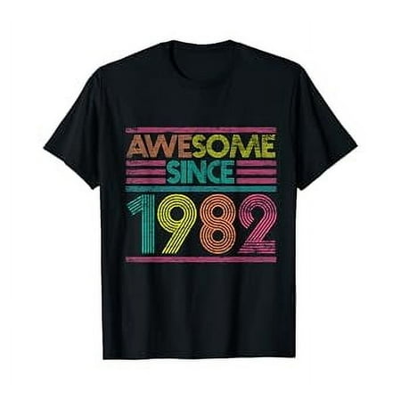 Awesome Since 1982 38th Birthday Gifts 38 Years Old T-Shirt