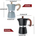 thumbnail image 4 of Aluminum Italian Style Espresso Coffee Maker Percolator Stove Top Pot Kettle, 4 of 5