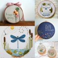 thumbnail image 3 of Set of 10 20 cm / 8 inch Bamboo Adjustable Round Embroidery Hoops, 3 of 5