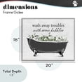 thumbnail image 3 of Comforting Bubble Bath Quote Gray Framed Giclee Art, design by Lettered and Lined, 3 of 9