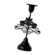 thumbnail image 3 of Candelabro cónico de hierro negro, mesa central, decoración de mesa, decorativa para dormitorio, ligera 55x175 cm, 3 of 9