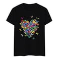 thumbnail image 6 of jiaxiM Short Sleeve Tops for Women Summer Trendy Casual Crew Neck Plain T Shirts Soft Basic Tunic Tees Fashion Clothing, 6 of 6