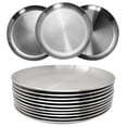 thumbnail image 1 of Placas de acero inoxidable CAMBUY 23 cm 304 de metal (10 unidades), 1 of 9