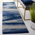 thumbnail image 2 of SAFAVIEH Metro Jessy Camo Runner Rug, Blue/Ivory, 2'3" x 9', 2 of 8