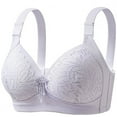 thumbnail image 4 of YDLCAFD Padded Workout Bra Comfortable Seamless Full Coverage Bra for Women Wireless Bras with Soft Support Regular and Plus Size Padded Support Bras for Older Women Lift No Underwire, 4 of 4