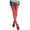 Red USA Flag, variant on Sheer Pantyhose with United Kingdom British Flag Design (1-Pack)