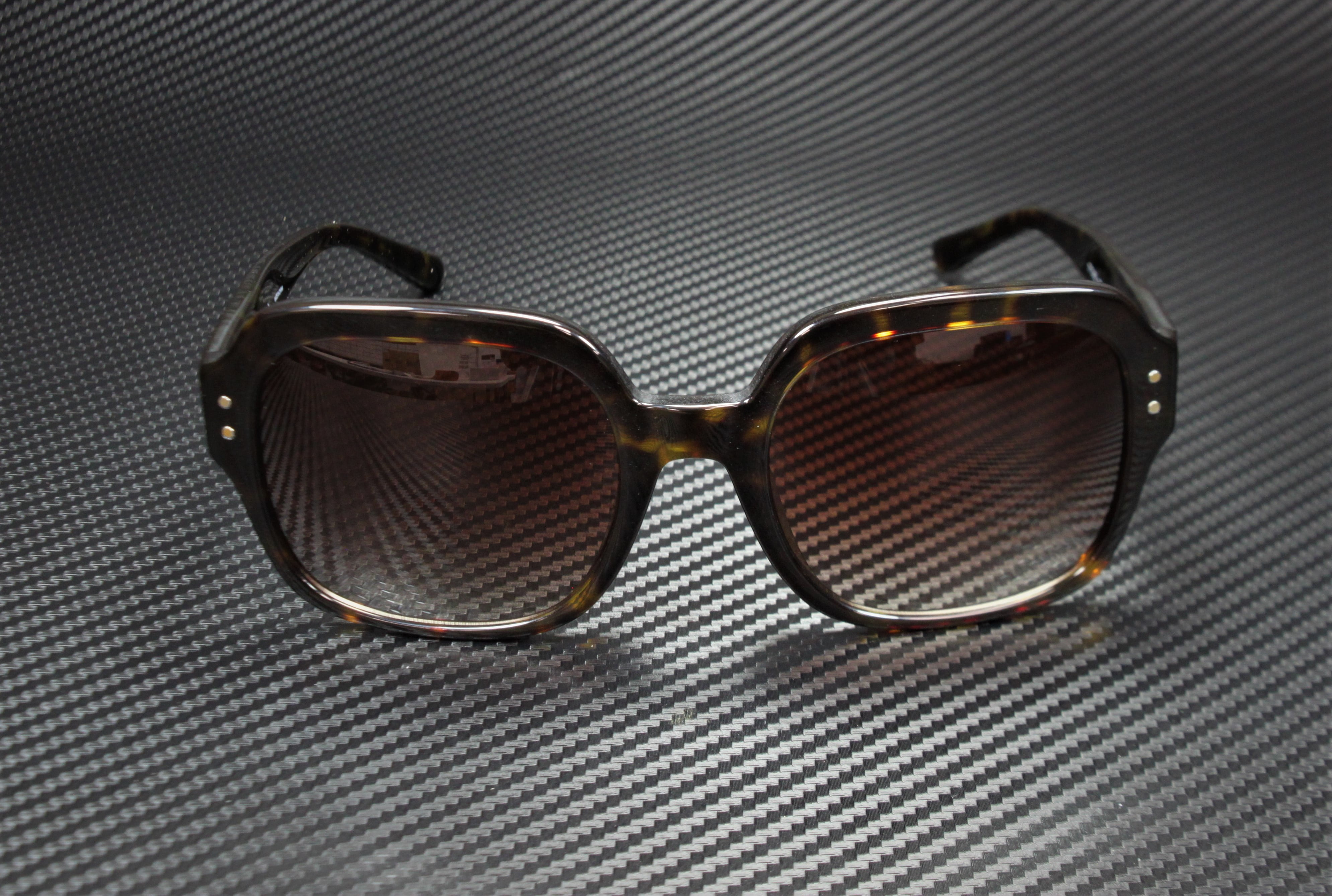 Tory Burch TY 7143U Plastic Womens Square Sunglasses Dark Tortoise 56mm Adult