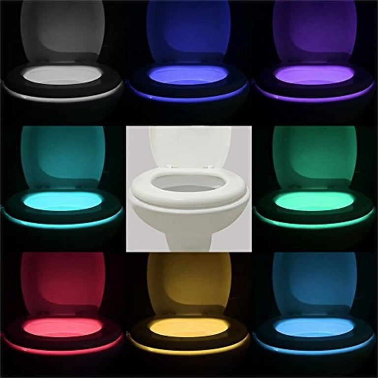 VINTAR 1 Pack 16-Color Toilet Night Light, Motion Sensor Activated