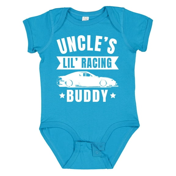 Inktastic Uncles Lil Racing Buddy Boys or Girls Baby Bodysuit