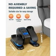 thumbnail image 2 of Yagud Under Desk Elliptical Machine, Electric Ellipse Leg Exerciser for Senior, 12 Adjustable Speeds Quiet and Portable Seated Pedal Exerciser for Training with Remote Control, Blue, 2 of 7