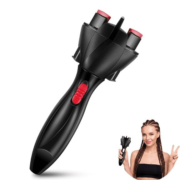 Automatic Hair Braiding Machine – Electric Quick Twister for French Dreadlock Maker, DIY Styling Tool for Women, Girls & Hairstylists（Batteries not included）