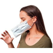 Face Mask Germ Protection Disposable Face Masks with Elastic Ear Loop Breathable and Comfortable 50 Pack Great for Dust, Germ and Virus Protection and Personal Health - USA FDA