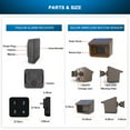 thumbnail image 5 of HTZSAFE Driveway Alarms- 1/2Mile Solar Driveway Alarm System- Up to 70FT Wide Sensor Range- Fully Weatherproof Outdoor Motion Sensor&Detector DIY Security Alert System-1 Receiver and 2 Sensors KIT, 5 of 5