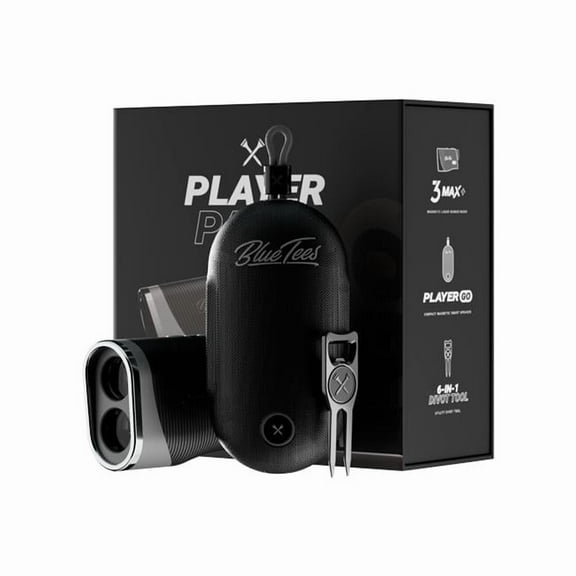 Blue Tees Golf 104431 Player Pack Go Rangefinder - Black