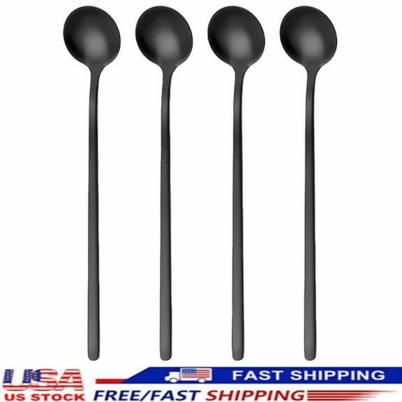 Coffee/Tea Spoons Long Handle, Espresso Stainless Steel Long Spoons For Stirring