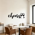 thumbnail image 6 of Iron Metal Wall Art Black 30cm Atmospheric Decor for Bar Living Room Home, 6 of 6