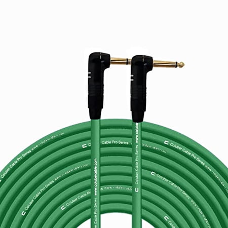 Coluber Cable Right Angle 1/4" TRS - Right Angle 1/4" TS Pro 3-Pin Connector