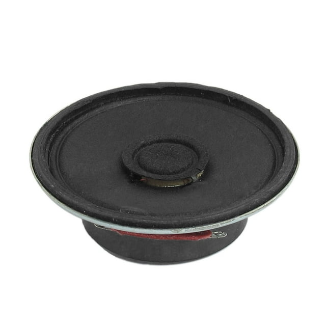 Unique Bargains Haut-Parleur Aimanté Externe Rond en Aluminium Ton Argent 0.5W 8 Ohms Diamètre 50mm