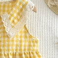 thumbnail image 7 of Toddler Girl Sleeveless Clothes Cute Summer Dresses Plaid Baby Girl Dress, 7 of 7