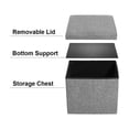 thumbnail image 4 of Puff Silla Cubo Organizador Plegable Con Cajón Almacenador, 4 of 4