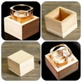 thumbnail image 3 of Oraceous Wooden Cups Masu Japanese Wood Saki Cup Box Wedding Housewarming Anniversary Birthday, 3 of 10