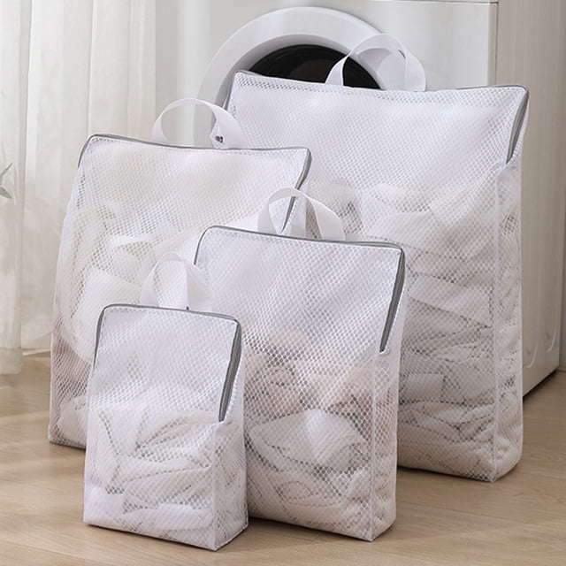 Bolsa de lavandería Homerr, bolsa de lavandería multiusos, bolsa de lavado de malla plegable de gran capacidad con asa para lavandería de viaje