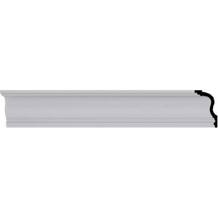 5 1/8"H x 3 1/8"P x 6"F x 94 1/2"L Niobe Traditional Crown Moulding