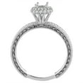 thumbnail image 2 of 14K White Gold Natural Pink Topaz & Diamond Engagement Ring Round 5 mm, size 5, 2 of 3