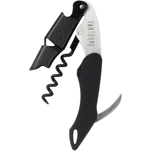 Llave de vino profesional Waiters Sacacorchos Vintorio con abridor