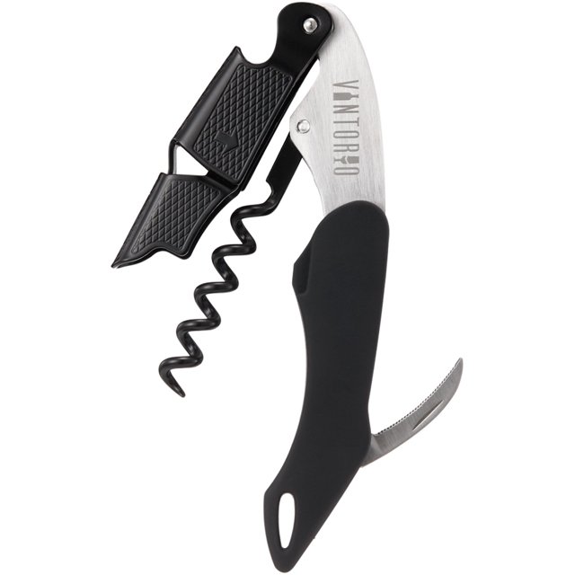 Llave de vino profesional Waiters Sacacorchos Vintorio con abridor