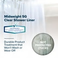 thumbnail image 2 of SlipX Solutions 70 in. x 72 in. Protected Midweight PEVA Shower Liner, Clear, 2 of 5