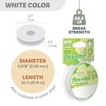 thumbnail image 4 of The Beadsmith Flex-Rite Beading Wire - 49-Strand, 0.018" (0.45 mm) Dia, White, 30 ft, 4 of 8