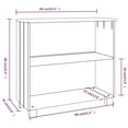 thumbnail image 4 of vidaXL Sideboard HAMAR Honey Brown 85x35x80 cm Solid Wood Pine, 4 of 4