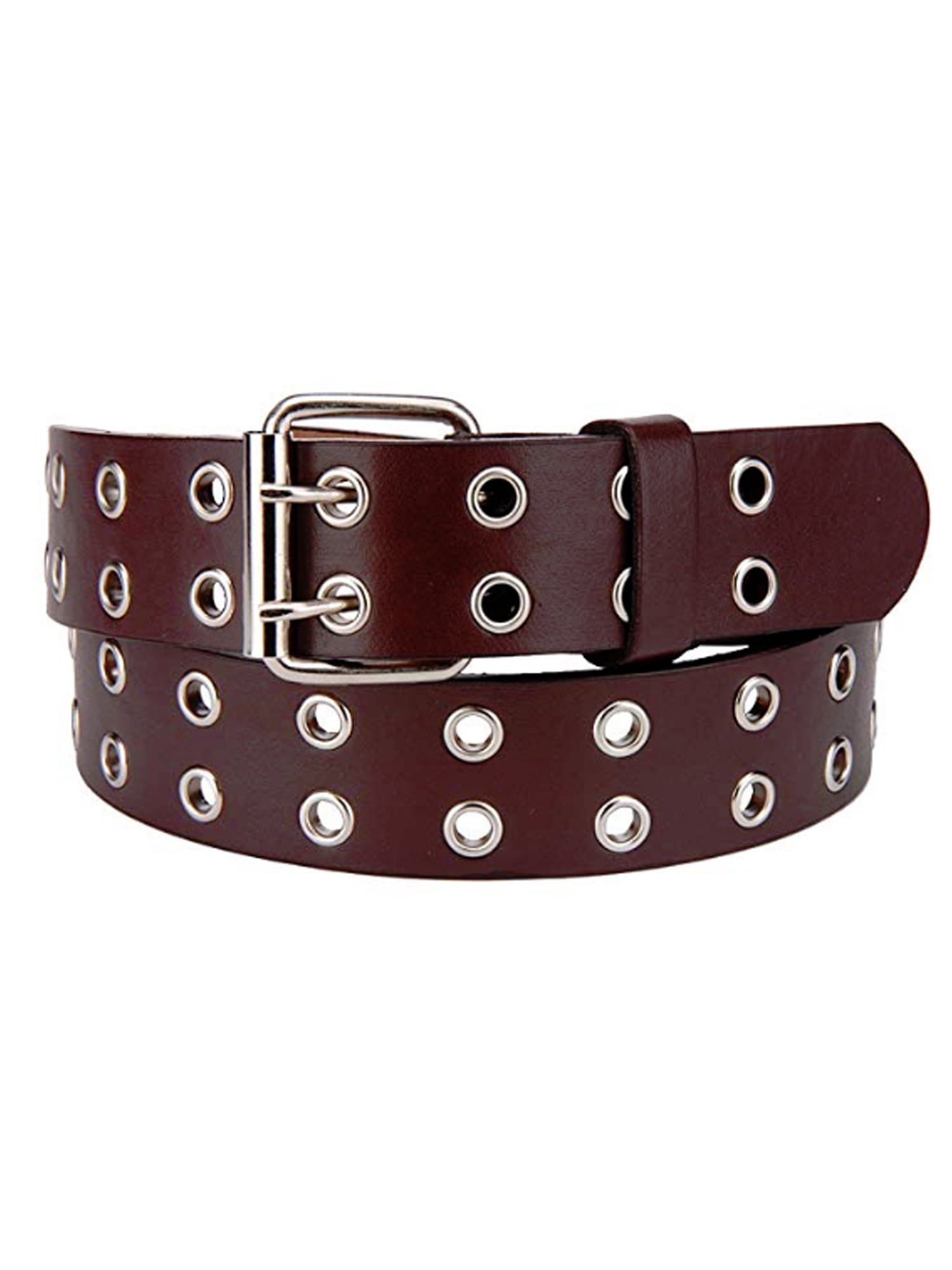 4854 Three Row Grommets Fashion Jean Belt, Navy | M MSS2513-1.jpg?v=1752808769&  main image 4