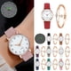 thumbnail image 1 of Xihbxyly Reloj Clásico de Cuarzo para Mujer, Elegante Esfera Luminosa, Diseño Retro Pequeño y Redondo, Correa de Piel Esmerilada, Exquisita Caja Dorada, Pulsera Incluida, Estilo Versátil, Ideal Como, 1 of 1