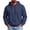 Navy, variant on Mens Hoodies Pullover Casual Loose Comfort Sweatshirt Long Sleeve Solid Color Sport Sweatshirts Fall Winter Fashion Workout Hoodies For Men