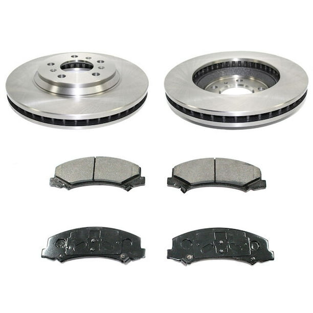 Front Ceramic Disc Brake Pad and Rotor Kit Compatible with 2006 2013 Chevy Impala 2007 2008