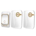 thumbnail image 1 of Timbre de Puerta Receptor Inteligante Sistema de Segurida Casa Instalación de 4 Niveles 1 transmisor + 2 receptor Baoblaze Timbre casero inalámbrico, 1 of 8